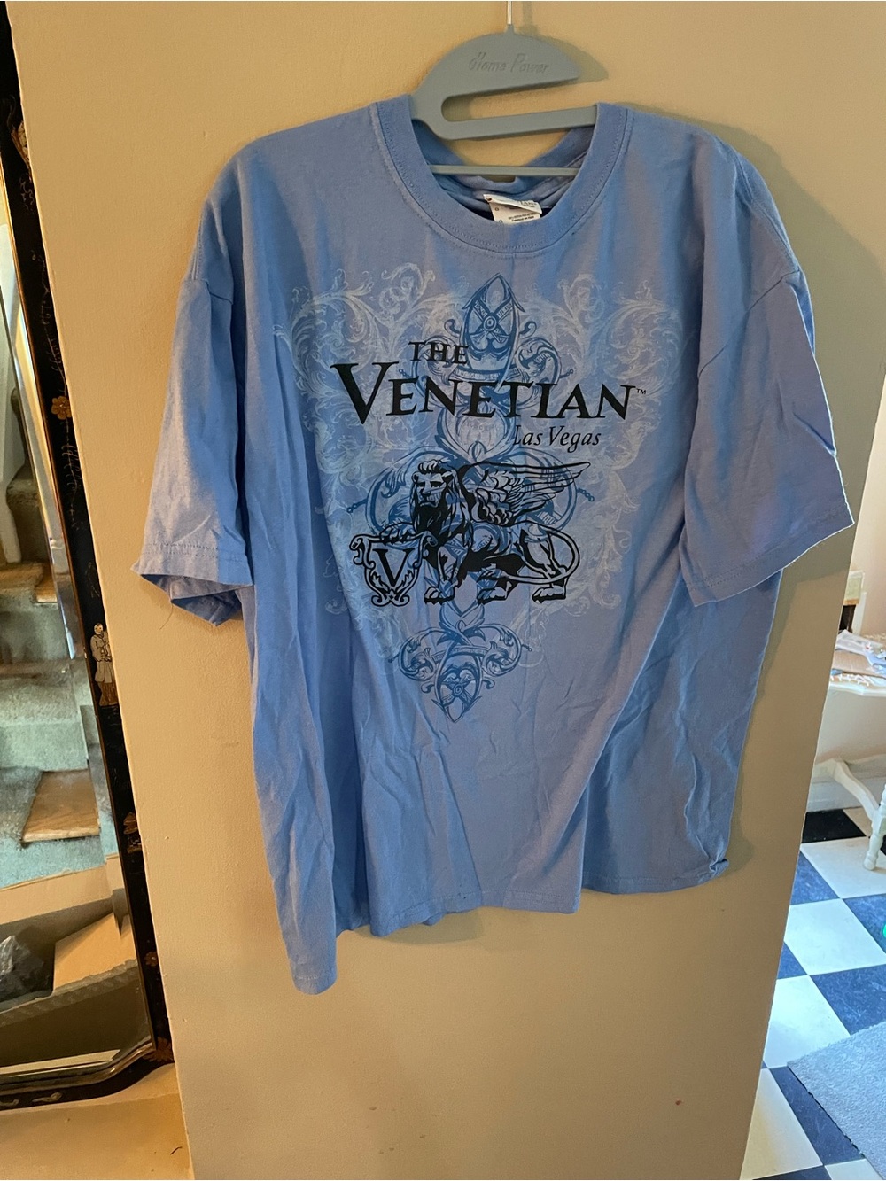Venetian Las Vegas Light Blue Graphic Short Sleeve Tshirt